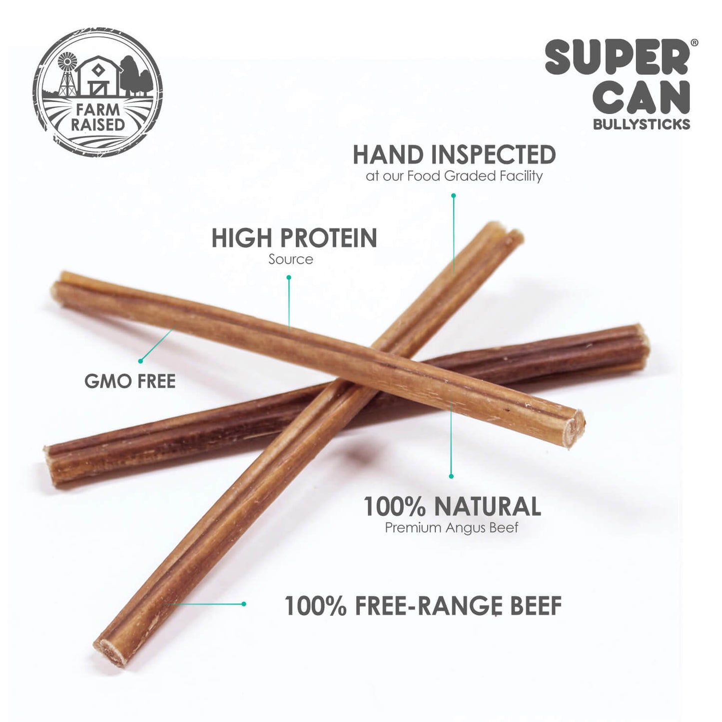 6" Junior Bully Sticks (15-Pack)