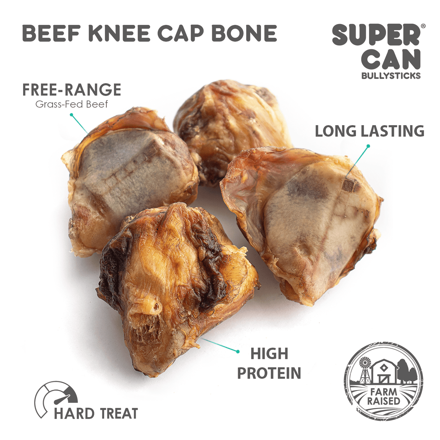 Meaty Beef Knee Cap (5-Pack)