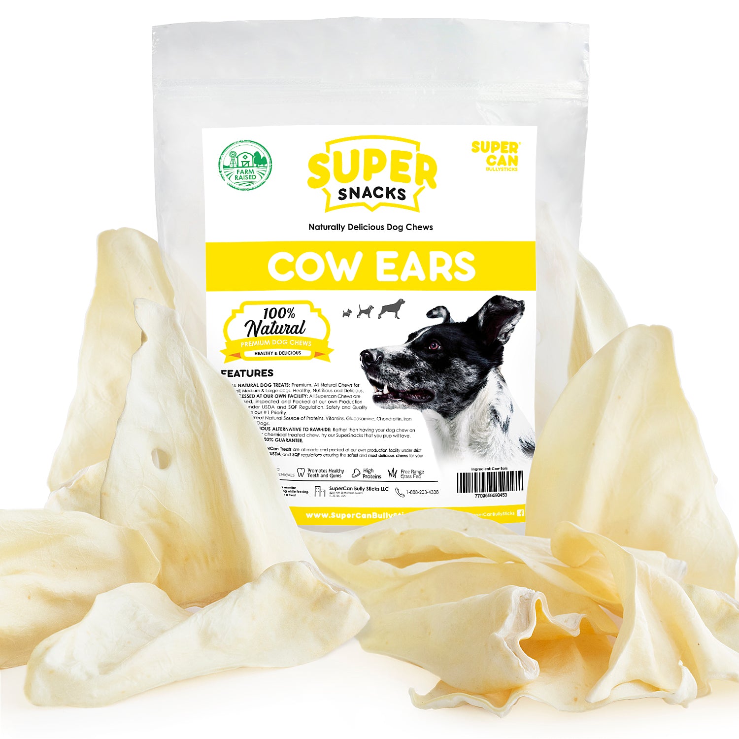 Supercan Ears Treats â SuperCan Bully Sticks